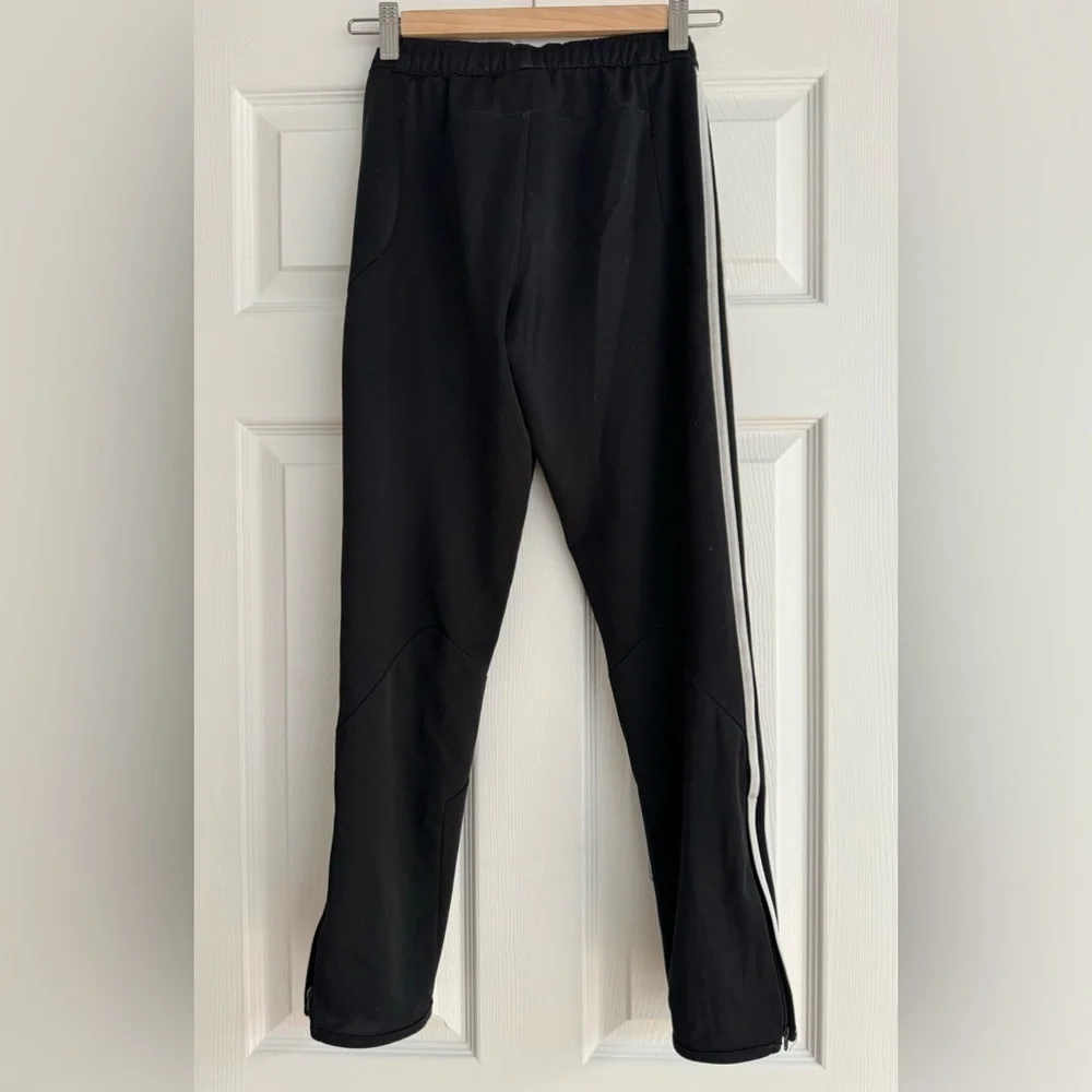 Adidas ClimaCool Black Triple White Stripe Soccer Warm Up Training Pants Unisex - Picture 4 of 4